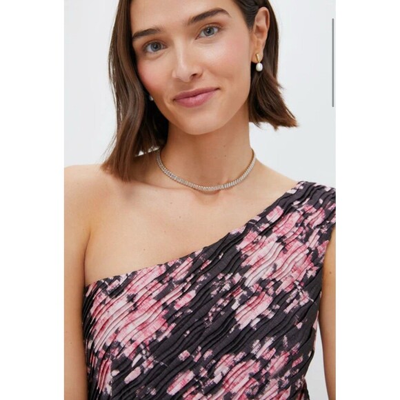 TUCKERNUCK Beaux Valette Natalie Dress Size 10 Black Pink NEW Floral Gardencore - Picture 3 of 16